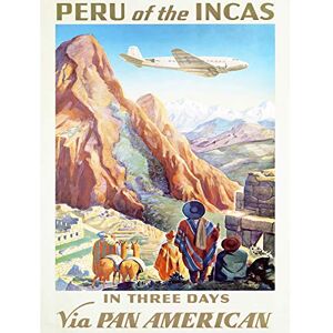 Wee Blue Coo Travel Tranport Airline Tourism Peru Inca Llama Machu Picchu Canvas Print Wee Blue Coo Travel Tranport Airline Tourism Peru Inca Llama Machu Picchu Canvas Print