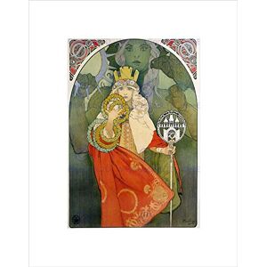 Wee Blue Coo Alphonse Mucha Retro Old Master Art Picture Wall Art Print Wee Blue Coo Alphonse Mucha Retro Old Master Art Picture Wall Art Print