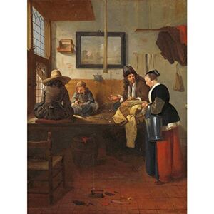 Artery8 Van Brekelenkam The Tailor's Workshop Painting Art Print Canvas Premium Wall Decor Poster Mural Artery8 Van Brekelenkam The Tailor's Workshop Painting Art Print Canvas Premium Wall Decor Poster Mural