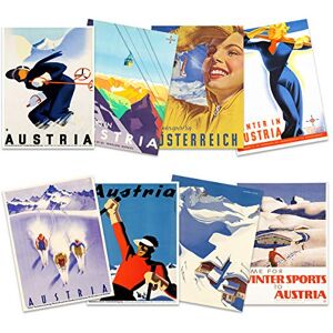 Wee Blue Coo Austria Skiing Travel Winter Sport Snow Alps Unframed Wall Art Print Poster Home Decor Premium Pack of 8 Wee Blue Coo Austria Skiing Travel Winter Sport Snow Alps Unframed Wall Art Print Poster Home Decor Premium Pack of 8