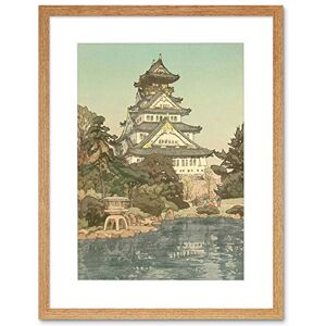 Wee Blue Coo Cultural Landscape Japan Abstract Pagoda Osaka Hiroshi Framed Wall Art Print Wee Blue Coo Cultural Landscape Japan Abstract Pagoda Osaka Hiroshi Framed Wall Art Print