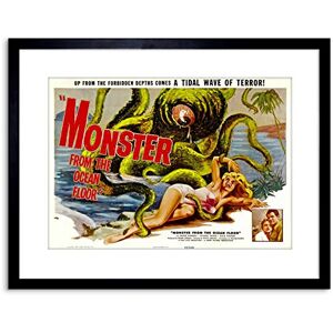 Wee Blue Coo Movie Film Monster Ocean Floor Octopus Horror Framed Wall Art Print Wee Blue Coo Movie Film Monster Ocean Floor Octopus Horror Framed Wall Art Print