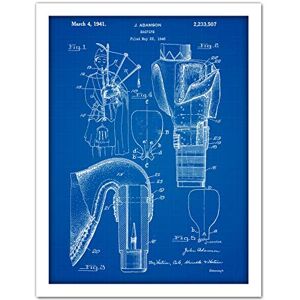 Artery8 Adamson Bagpipe Scotland Music Instrument 1941 Patent Plan Artwork Framed Wall Art Print 18X24 Inch Artery8 Adamson Bagpipe Scotland Music Instrument 1941 Patent Plan Artwork Framed Wall Art Print 18X24 Inch