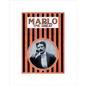Wee Blue Coo MARLO THE GREAT MAGICIAN VINTAGE ADVERT BLACK FRAMED ART PRINT PICTURE B12X2527 Wee Blue Coo MARLO THE GREAT MAGICIAN VINTAGE ADVERT BLACK FRAMED ART PRINT PICTURE B12X2527