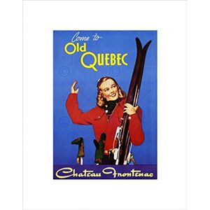 Wee Blue Coo Travel Winter Sport Ski Quebec Canada Frontenac Wall Art Print Wee Blue Coo Travel Winter Sport Ski Quebec Canada Frontenac Wall Art Print