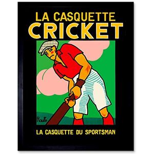 Wee Blue Coo Advert Clothing Fashion Sport Hat Cricket Bat France Art Print Framed Poster Wall Decor 12X16 Inch Wee Blue Coo Advert Clothing Fashion Sport Hat Cricket Bat France Art Print Framed Poster Wall Decor 12X16 Inch