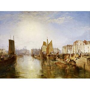 Fine Art Prints Turner, The Harbor of Dieppe, großer Kunstdruck auf Leinwand, Premium-Poster, Wandbild Fine Art Prints Turner, The Harbor of Dieppe, großer Kunstdruck auf Leinwand, Premium-Poster, Wandbild