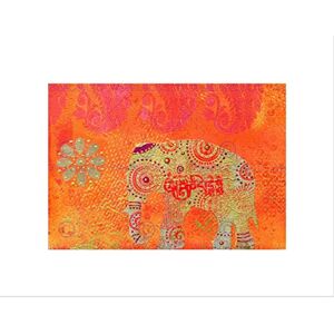 Wee Blue Coo Dt Indian Collage Elephant Art Wall Art Print Wee Blue Coo Dt Indian Collage Elephant Art Wall Art Print