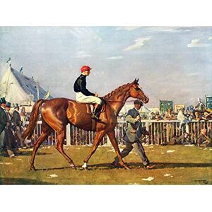Artery8 Sir Alfred James Munnings Racehorse Jockey 1924 Art Print Canvas Premium Wall Decor Poster Mural Artery8 Sir Alfred James Munnings Racehorse Jockey 1924 Art Print Canvas Premium Wall Decor Poster Mural