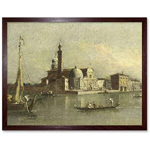 Artery8 Guardi View Isola Di San Michele Venice Painting Art Print Framed Poster Wall Decor 12x16 inch Artery8 Guardi View Isola Di San Michele Venice Painting Art Print Framed Poster Wall Decor 12x16 inch