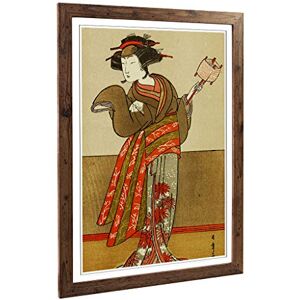 Big Box Art Framed Print of Katsuwaka Shunso Vintage Japanese Oriental (1) Design Wall Art Picture Home Decor for Kitchen, Living Room, Bedroom, Office, Walnut, A2 / 24.5x18 Inch / 62x45cm Big Box Art Framed Print of Katsuwaka Shunso Vintage Japanese Oriental (1) Design Wall Art Picture Home Decor for Kitchen, Living Room, Bedroom, Office, Walnut, A2 / 24.5x18 Inch / 62x45cm