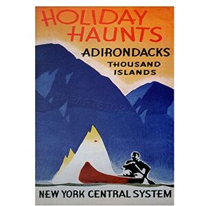 Wee Blue Coo Travel Holiday Haunts Thousand Island New York USA Vintage Wall Art Print Wee Blue Coo Travel Holiday Haunts Thousand Island New York USA Vintage Wall Art Print