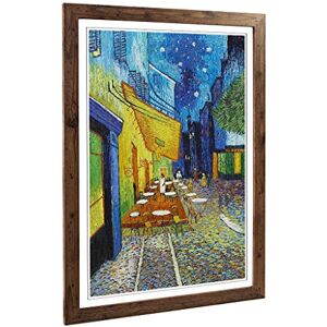 Big Box Art Framed Print of Vincent Van Gogh Cafe Terrace at Night Design Wall Art Picture Home Decor for Kitchen, Living Room, Bedroom, Hallway, Walnut, A2 / 24.5x18 Inch / 62x45cm Big Box Art Framed Print of Vincent Van Gogh Cafe Terrace at Night Design Wall Art Picture Home Decor for Kitchen, Living Room, Bedroom, Hallway, Walnut, A2 / 24.5x18 Inch / 62x45cm