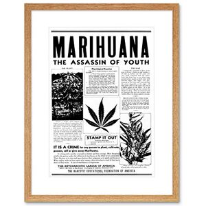 Wee Blue Coo Ad Drug Awareness Warning Marijuana Weed Cannabis Panic Framed Wall Art Print Wee Blue Coo Ad Drug Awareness Warning Marijuana Weed Cannabis Panic Framed Wall Art Print