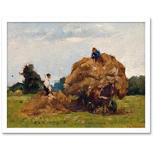 Artery8 Willem De Zwart Hay Wagon Rural Farm Painting Art Print Framed Poster Wall Decor 12x16 inch Artery8 Willem De Zwart Hay Wagon Rural Farm Painting Art Print Framed Poster Wall Decor 12x16 inch