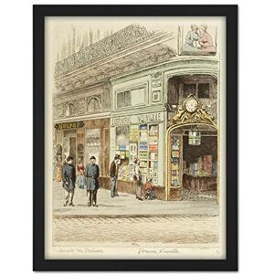 Artery8 Martial Road Paris Boulevard Staliens 1877 Illustration Artwork Framed Wall Art Print 18X24 Inch Artery8 Martial Road Paris Boulevard Staliens 1877 Illustration Artwork Framed Wall Art Print 18X24 Inch