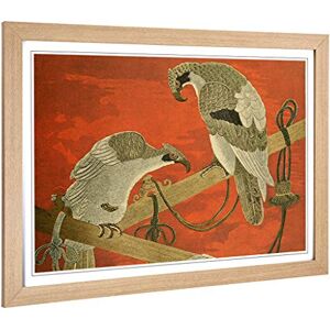 Big Box Art Framed Print of Fukusa Birds Japanese Oriental Design Wall Art Picture Home Decor for Kitchen, Living Room, Bedroom, Hallway, Oak, A2 / 24.5x18 Inch / 62x45cm Big Box Art Framed Print of Fukusa Birds Japanese Oriental Design Wall Art Picture Home Decor for Kitchen, Living Room, Bedroom, Hallway, Oak, A2 / 24.5x18 Inch / 62x45cm