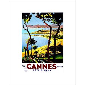 Wee Blue Coo TRAVEL CANNES COTE D'AZUR BEACH FILM FESTIVAL FRANCE AD FRAMED ART PRINT B12X1535 Wee Blue Coo TRAVEL CANNES COTE D'AZUR BEACH FILM FESTIVAL FRANCE AD FRAMED ART PRINT B12X1535