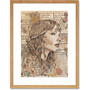 Artery8 Upcycled Music Book Page Singer Portrait Illustration Artwork Framed Wall Art Print 12X16 Inch Artery8 Upcycled Music Book Page Singer Portrait Illustration Artwork Framed Wall Art Print 12X16 Inch