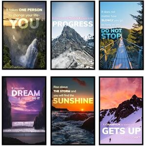 Imperial Designs 6 Inspirational Posters Motivational Posters for Classroom, Nature Posters, Motivational Wall Art. Inspirational Wall Art for Office. (Scenery, unframed, 11x17 In, Set of 6) Imperial Designs 6 Inspirational Posters Motivational Posters for Classroom, Nature Posters, Motivational Wall Art. Inspirational Wall Art for Office. (Scenery, unframed, 11x17 In, Set of 6)