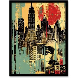 Artery8 Watching The Sun Set Abstract Cityscape Living Room Artwork Framed Wall Art Print 18X24 Inch Artery8 Watching The Sun Set Abstract Cityscape Living Room Artwork Framed Wall Art Print 18X24 Inch