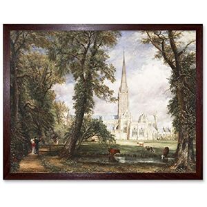 Fine Art Prints John Constable Salisbury Cathedral From The Bishops Garden Art Print Framed Poster Wall Decor 12x16 inch Fine Art Prints John Constable Salisbury Cathedral From The Bishops Garden Art Print Framed Poster Wall Decor 12x16 inch