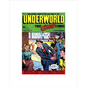 Wee Blue Coo Ds Retro Comic Book Cover Underworld True Crime Wall Art Print Wee Blue Coo Ds Retro Comic Book Cover Underworld True Crime Wall Art Print
