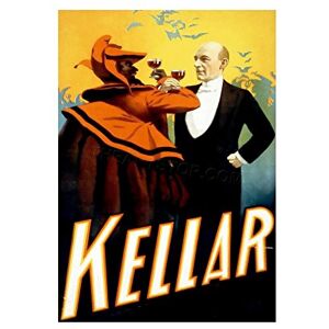 Wee Blue Coo Theatre Vintage Ad Kellar Magician Devil Drinks Wall Art Print Wee Blue Coo Theatre Vintage Ad Kellar Magician Devil Drinks Wall Art Print