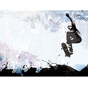 Wee Blue Coo PAINTING ILLUSTRATION SPORT SKATEBOARD JUMP AIR ABSTRACT PRINT 12x16 '' POSTER MP3189B Wee Blue Coo PAINTING ILLUSTRATION SPORT SKATEBOARD JUMP AIR ABSTRACT PRINT 12x16 '' POSTER MP3189B