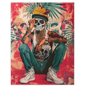 Artery8 Day of the Dead Portrait Tattoos Street Art Mexican Living Room Large Wall Art Poster Print Thick Paper 18X24 Inch Artery8 Day of the Dead Portrait Tattoos Street Art Mexican Living Room Large Wall Art Poster Print Thick Paper 18X24 Inch