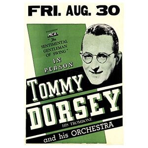 Wee Blue Coo Music Concert Ad Tommy Dorsey Trombone Legend USA Wall Art Print Wee Blue Coo Music Concert Ad Tommy Dorsey Trombone Legend USA Wall Art Print