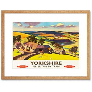 Wee Blue Coo Travel Yorkshire England Dale Valley Farm Geese Picture Framed Wall Art Print Wee Blue Coo Travel Yorkshire England Dale Valley Farm Geese Picture Framed Wall Art Print