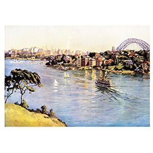Wee Blue Coo Painting Cityscape Sydney Harbour Bridge Australia Ferry Wall Art Print Wee Blue Coo Painting Cityscape Sydney Harbour Bridge Australia Ferry Wall Art Print
