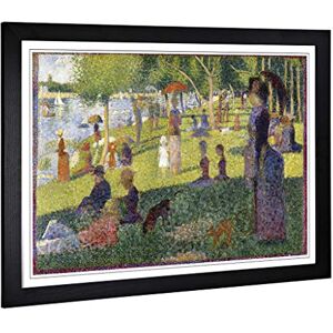 Big Box Art Framed Print of Georges-Pierre Seurat Sunday on La Grande Jatte Design Wall Art Picture Home Decor for Kitchen, Living Room, Bedroom, Hallway, Black, A2 / 24.5x18 Inch / 62x45cm Big Box Art Framed Print of Georges-Pierre Seurat Sunday on La Grande Jatte Design Wall Art Picture Home Decor for Kitchen, Living Room, Bedroom, Hallway, Black, A2 / 24.5x18 Inch / 62x45cm
