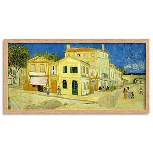 Fine Art Prints Vincent Van Gogh The Yellow House Long Framed Art Print Wall Poster 25x12 inch Fine Art Prints Vincent Van Gogh The Yellow House Long Framed Art Print Wall Poster 25x12 inch