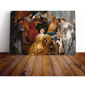 Big Box Art Canvas Print Wall Art Peter Paul Rubens The First Book of Kings in The Bible Mounted & Stretched Box Frame Picture Home Decor for Kitchen, Living Room, Bedroom, Multi-Colour, 20x14 Inch Big Box Art Canvas Print Wall Art Peter Paul Rubens The First Book of Kings in The Bible Mounted & Stretched Box Frame Picture Home Decor for Kitchen, Living Room, Bedroom, Multi-Colour, 20x14 Inch