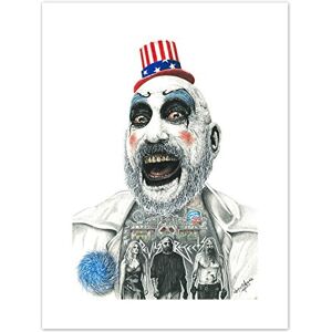 Wee Blue Coo Wayne Maguire Tattooed Captain Spaulding Inked Ikon Canvas Art Print Wee Blue Coo Wayne Maguire Tattooed Captain Spaulding Inked Ikon Canvas Art Print
