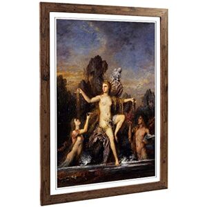 Big Box Art Framed Print of Gustave Moreau Venus Rising from The Sea Design Wall Art Picture Home Decor for Kitchen, Living Room, Bedroom, Hallway, Walnut, A2 / 24.5x18 Inch / 62x45cm Big Box Art Framed Print of Gustave Moreau Venus Rising from The Sea Design Wall Art Picture Home Decor for Kitchen, Living Room, Bedroom, Hallway, Walnut, A2 / 24.5x18 Inch / 62x45cm