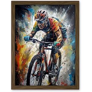 Artery8 Bike Rider Racing Paint Splat Sport Bicycle Race Artwork Framed Wall Art Print 18X24 Inch Artery8 Bike Rider Racing Paint Splat Sport Bicycle Race Artwork Framed Wall Art Print 18X24 Inch