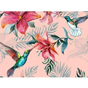 Wee Blue Coo Hummingbirds And Lilies Large Wall Art Print Canvas Premium Poster Wee Blue Coo Hummingbirds And Lilies Large Wall Art Print Canvas Premium Poster