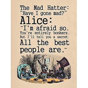 Wee Blue Coo Alice In Wonderland Mad Hatter Tea Party Unframed Wall Art Print Poster Home Decor Premium Wee Blue Coo Alice In Wonderland Mad Hatter Tea Party Unframed Wall Art Print Poster Home Decor Premium