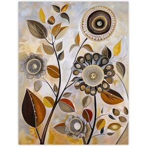 Artery8 Autumn Folk Art Abstract Wildflowers Painting Living Room Large Wall Art Poster Print Thick Paper 18X24 Inch Artery8 Autumn Folk Art Abstract Wildflowers Painting Living Room Large Wall Art Poster Print Thick Paper 18X24 Inch