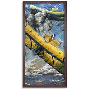 Artery8 Weirter An Aerial Fight World War 1 1918 Painting Framed Wall Art Print Long 25X12 Inch Artery8 Weirter An Aerial Fight World War 1 1918 Painting Framed Wall Art Print Long 25X12 Inch