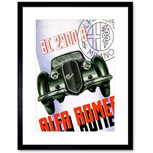 Wee Blue Coo Advert Automobile Car Classic Style Design Italy Framed Wall Art Print Wee Blue Coo Advert Automobile Car Classic Style Design Italy Framed Wall Art Print