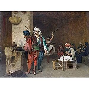 Fine Art Prints Gerome Cafe House Kairo Dancing Painting ungerahmt Wandbild Kunstdruck Poster Home Decor Premium Fine Art Prints Gerome Cafe House Kairo Dancing Painting ungerahmt Wandbild Kunstdruck Poster Home Decor Premium