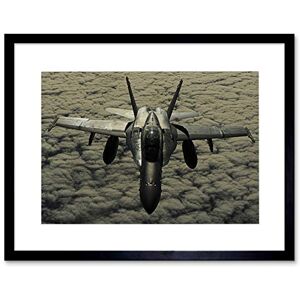 Wee Blue Coo WAR MILITARY AIR FORCE FIGHTER JET BOMBER FLIGHT FA18 FRAMED ART PRINT B12X4847 Wee Blue Coo WAR MILITARY AIR FORCE FIGHTER JET BOMBER FLIGHT FA18 FRAMED ART PRINT B12X4847