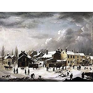 Fine Art Prints Francis Guy Winter Scene In Brooklyn Unframed Wall Art Print Poster Home Decor Premium Fine Art Prints Francis Guy Winter Scene In Brooklyn Unframed Wall Art Print Poster Home Decor Premium