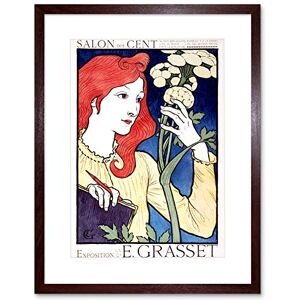 Wee Blue Coo Vintage Ad Exhibition Grasset Nouveau Paris France Framed Wall Art Print Wee Blue Coo Vintage Ad Exhibition Grasset Nouveau Paris France Framed Wall Art Print