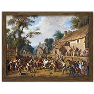 Artery8 Carse Football Play Village Sports Painting Artwork Framed Wall Art Print 18X24 Inch Artery8 Carse Football Play Village Sports Painting Artwork Framed Wall Art Print 18X24 Inch