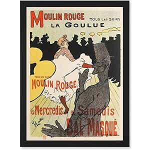 Artery8 Toulouse-Lautrec Dancer La Goulue Moulin Rouge Vintage French Advert Artwork Framed Wall Art Print A4 Artery8 Toulouse-Lautrec Dancer La Goulue Moulin Rouge Vintage French Advert Artwork Framed Wall Art Print A4